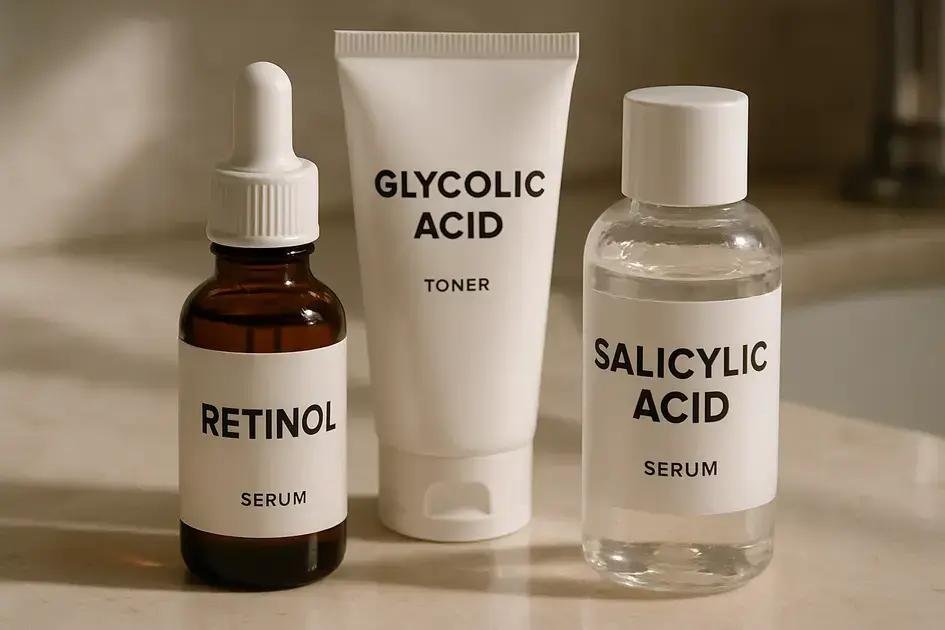 Guia de ácidos retinol glicólico salicílico e mais: descubra seus benefícios reais