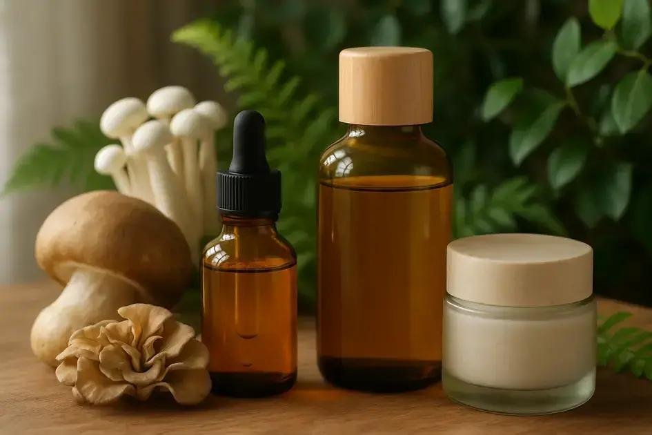 Mushroom adaptógeno no skincare antienvelhecimento: revolução natural para sua pele